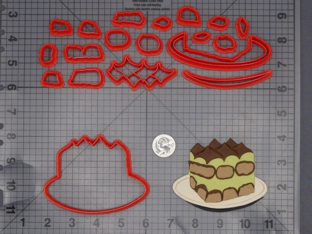 Tiramisu Cake 266-L359 Cookie Cutter Set