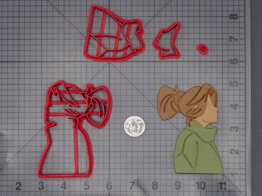 Woman in Sweater 266-L270 Cookie Cutter Set