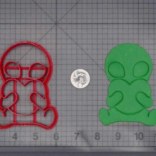 Alien with Heart 266-L351 Cookie Cutter