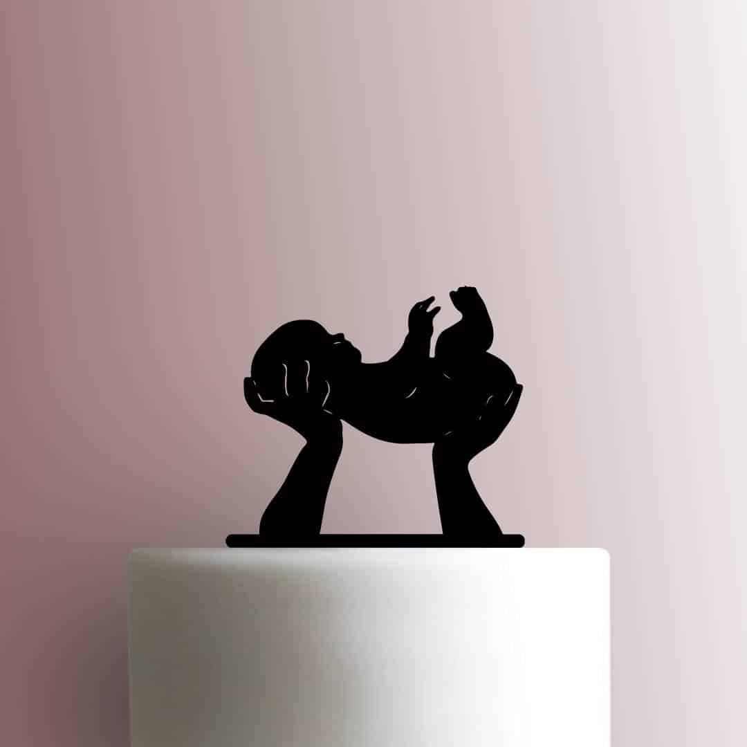 Baby in Hands 225-C044 Cake Topper