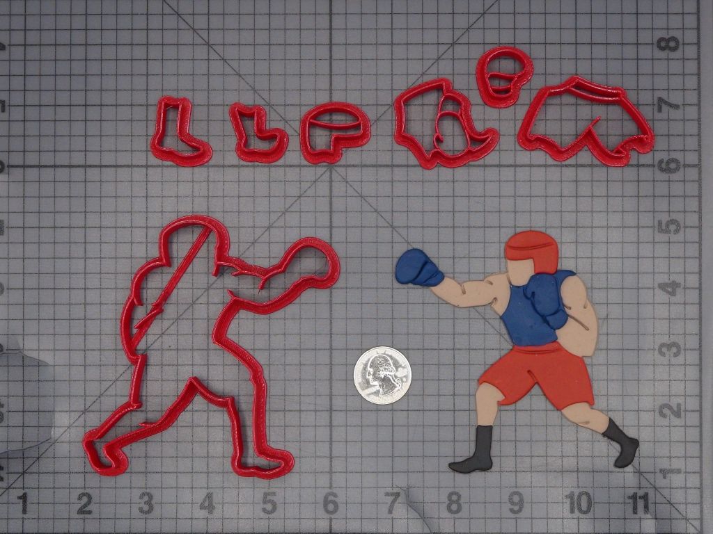 Boxer Body 266-L432 Cookie Cutter Set