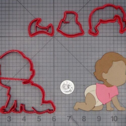 Crawling Baby 266-L434 Cookie Cutter Set