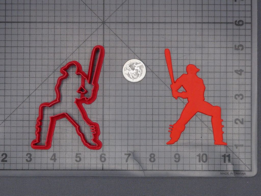 Cricket Player 266-L401 Cookie Cutter