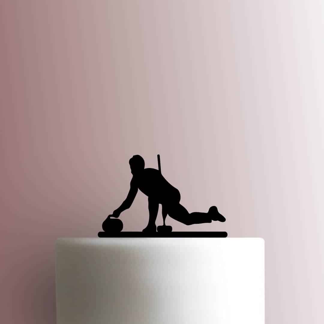 Curling Sport 225-C045 Cake Topper