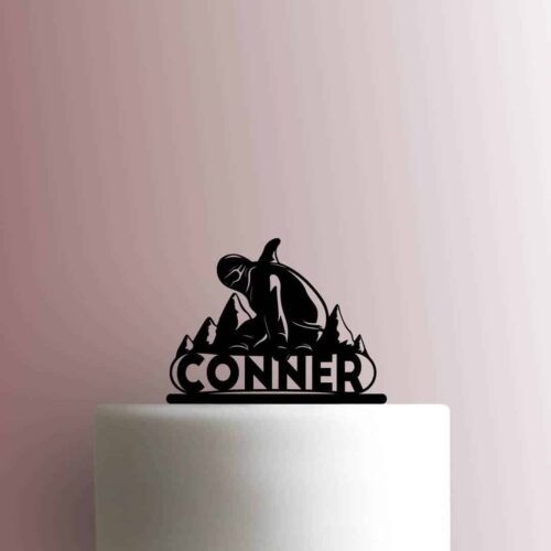 Custom Snowboarding Name 225-C051 Cake Topper