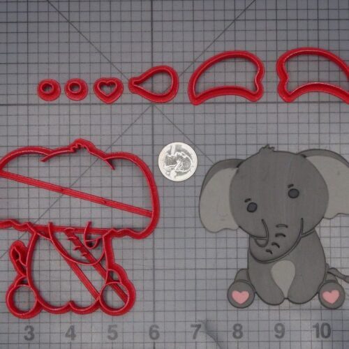 Elephant 266-L386 Cookie Cutter Set