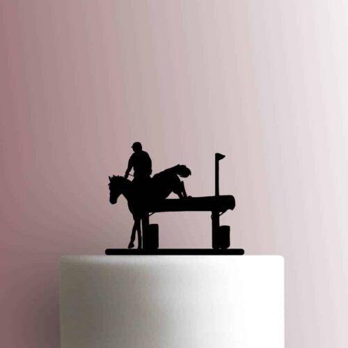 Equestrian Jumping 225-C058 Cake Topper