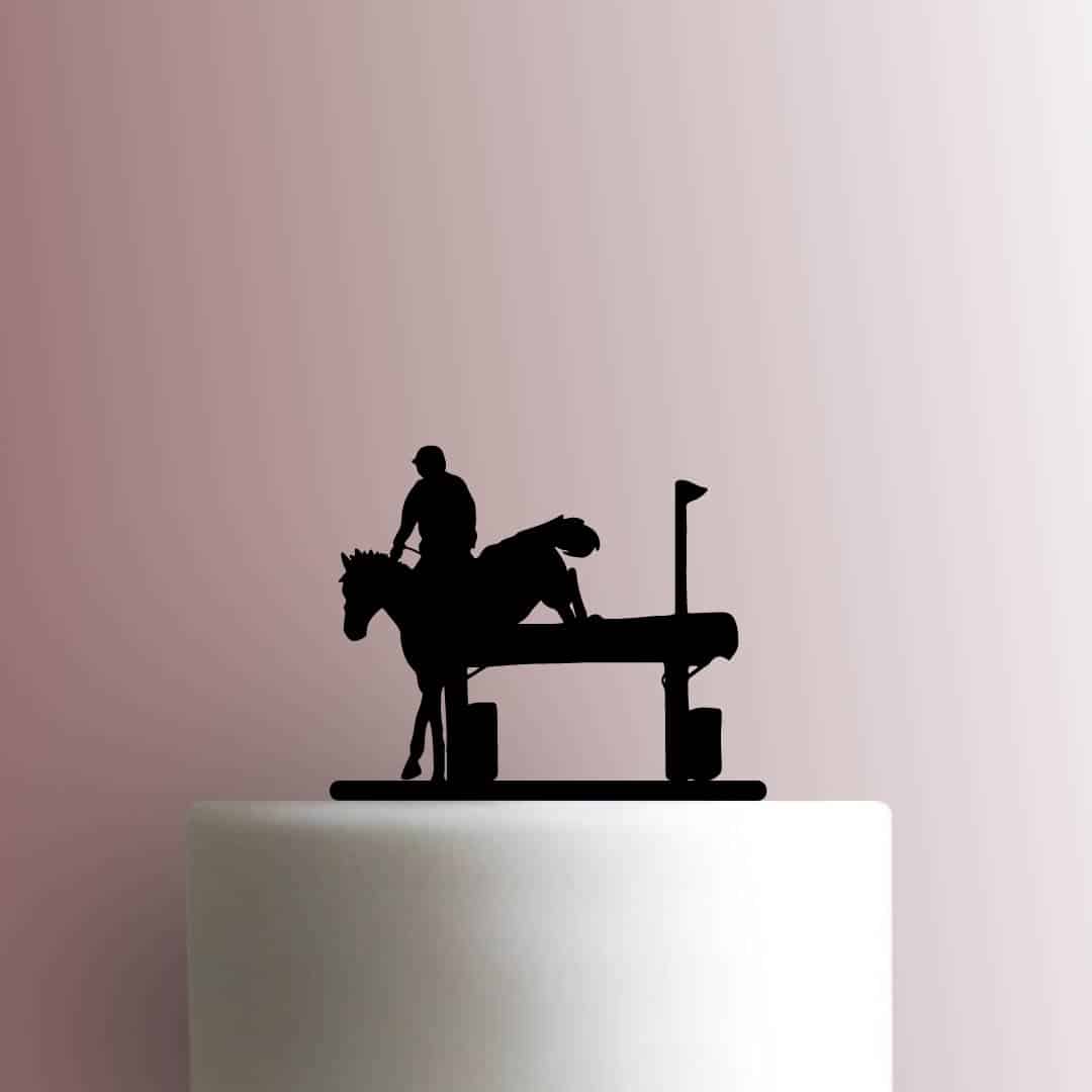 Equestrian Jumping 225-C058 Cake Topper
