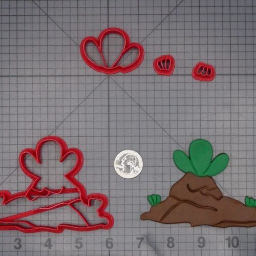 Grass Soil 266-L414 Cookie Cutter Set