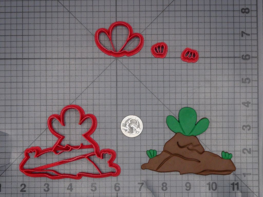 Grass Soil 266-L414 Cookie Cutter Set