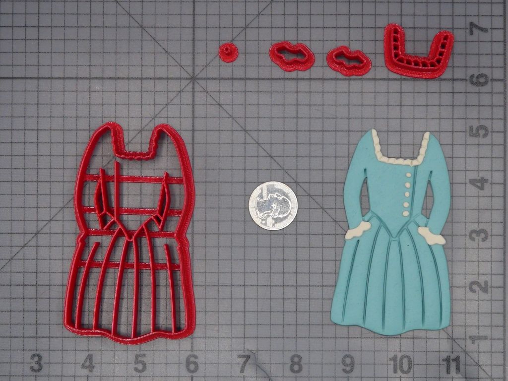 Hamilton - Eliza Dress 266-L444 Cookie Cutter Set