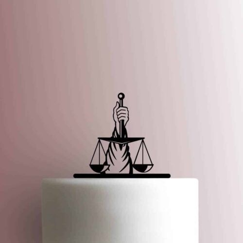 Hand of Lady Justice Holding Scale 225-C050 Cake Topper