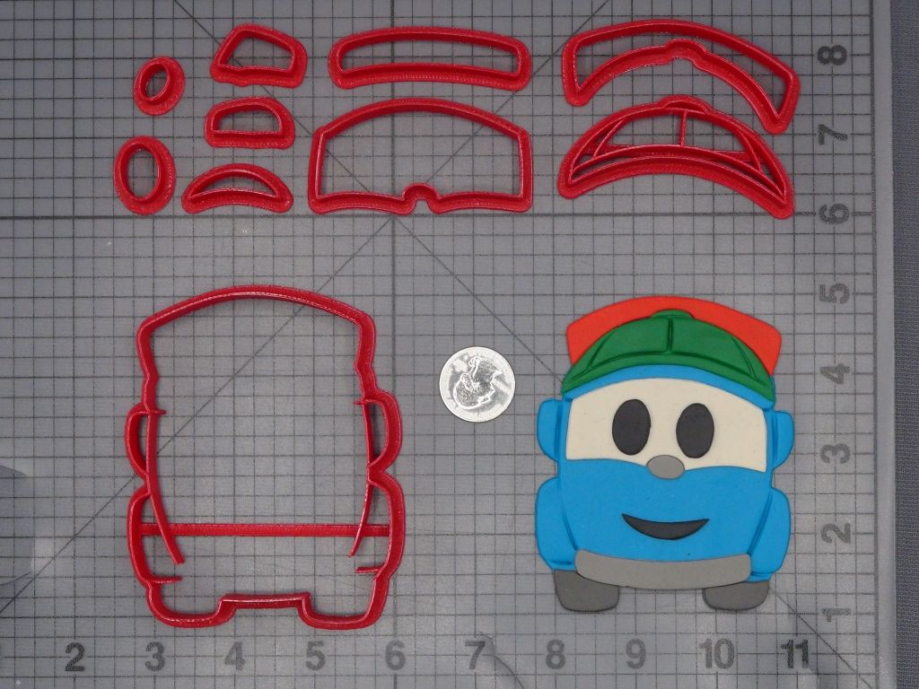Leo the Truck 266-L418 Cookie Cutter Set