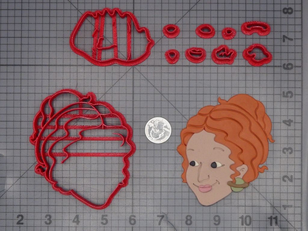 Magic School Bus - Miss Frizzle Head 266-L419 Cookie Cutter Set