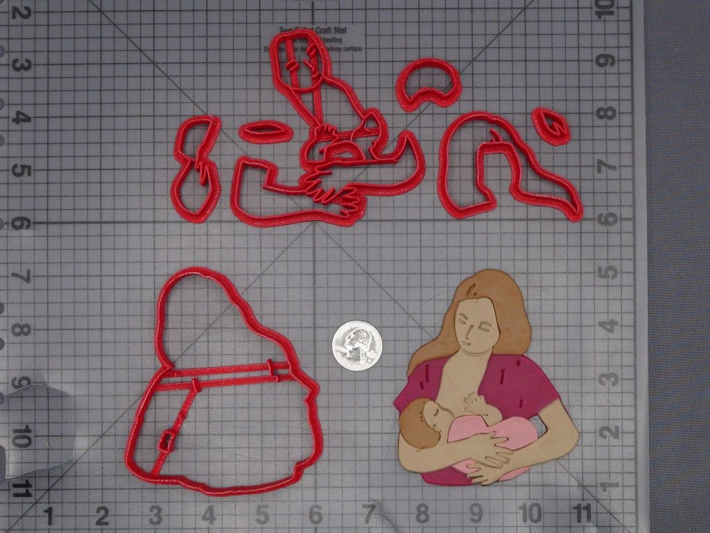 Mother Breastfeeding 266-L384 Cookie Cutter Set