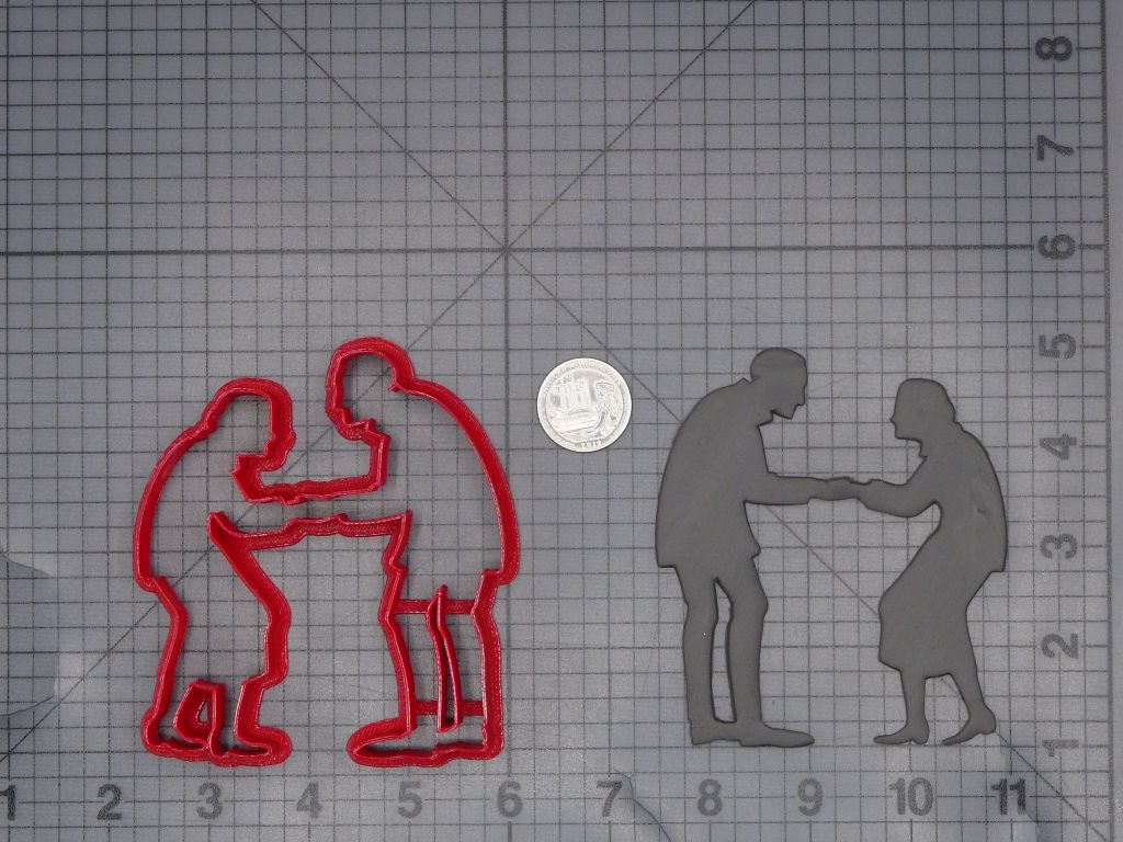 Old People Dancing 266-L375 Cookie Cutter