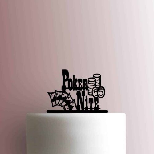 Poker Nite 225-C085 Cake Topper