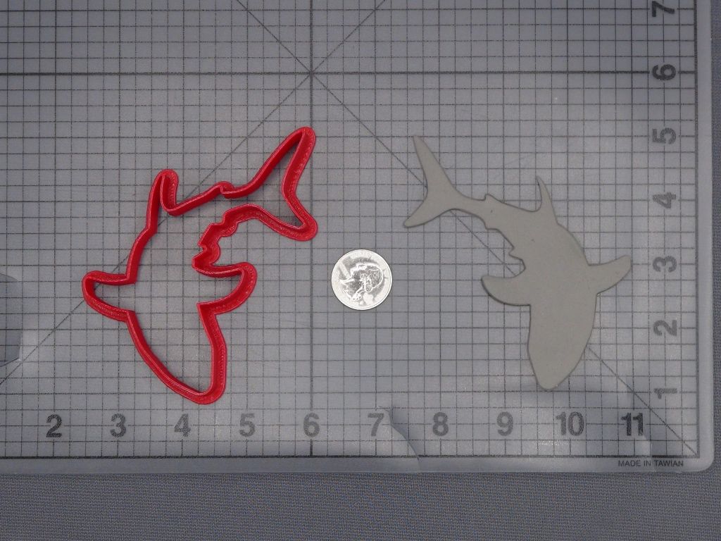 Shark Body 266-L374 Cookie Cutter Silhouette