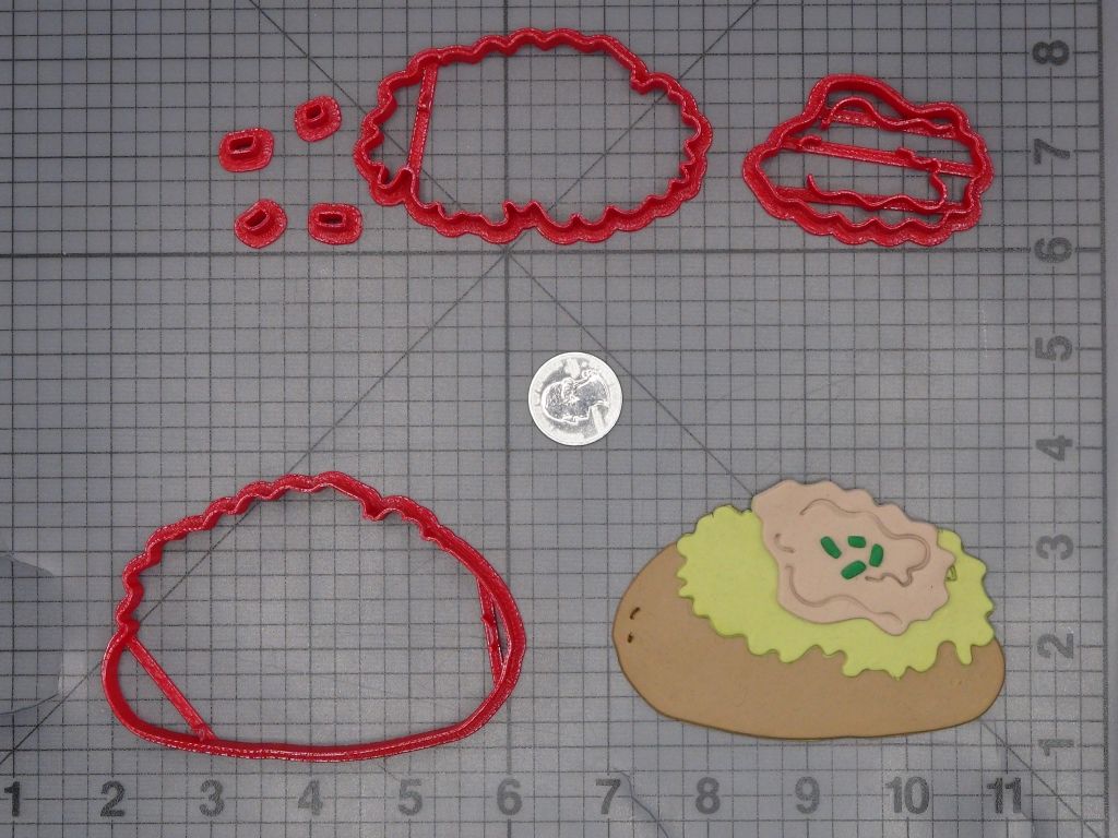 Baked Potato 266-L507 Cookie Cutter Set