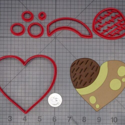 Bluey - Chili Mom Heart 266-L520 Cookie Cutter Set