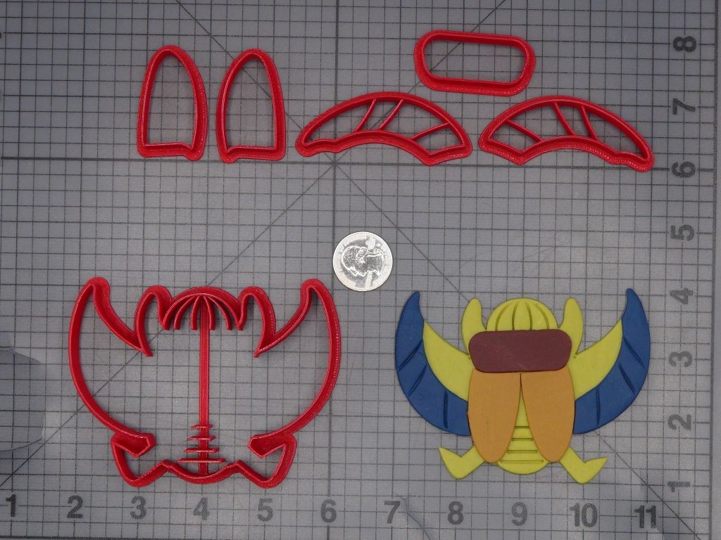 Egyptian Scarab 266-L437 Cookie Cutter Set