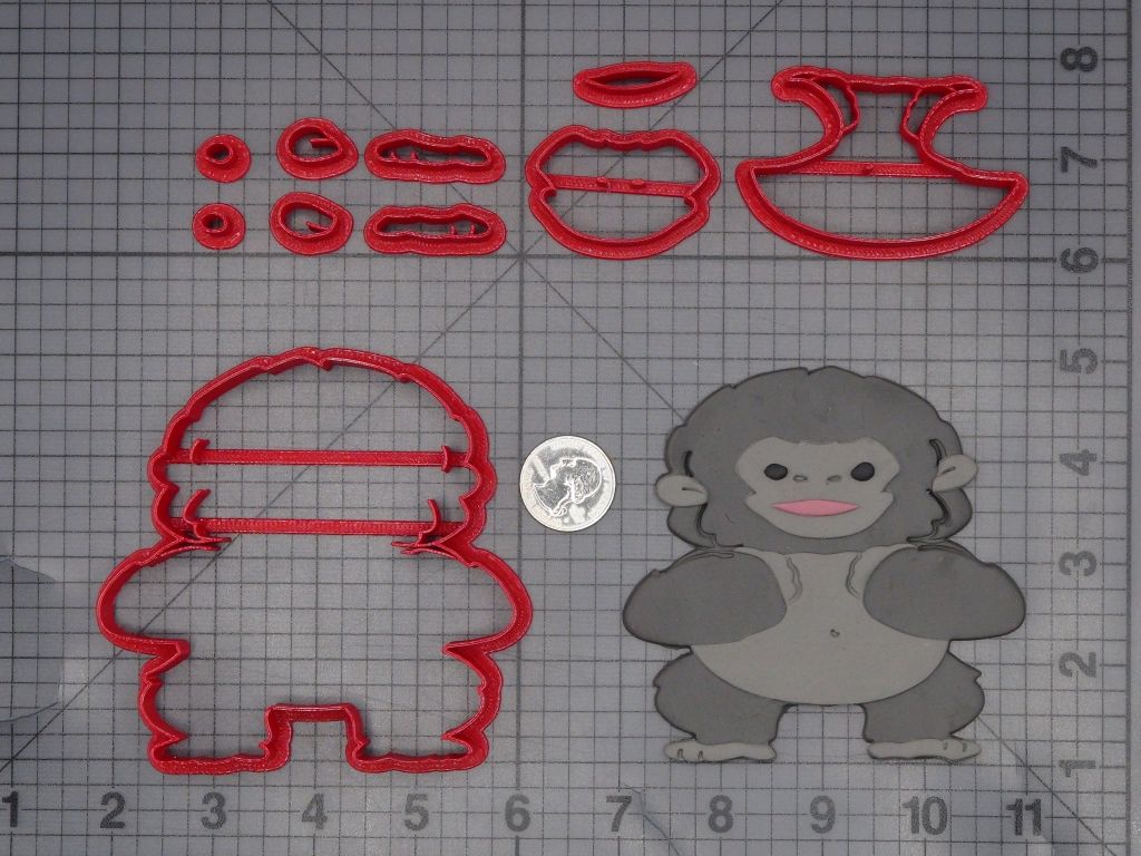 Gorilla Body 266-L490 Cookie Cutter Set