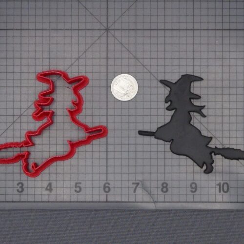 Halloween - Witch on Broom 266-L474 Cookie Cutter Silhouette