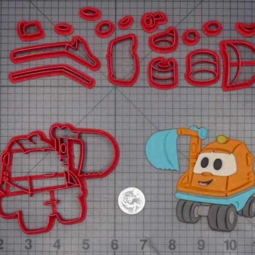 Leo the Truck - Scoop the Excavator 266-L469 Cookie Cutter Set