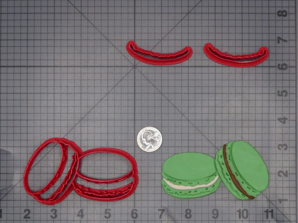 Macaron Cookies 266-L481 Cookie Cutter Set