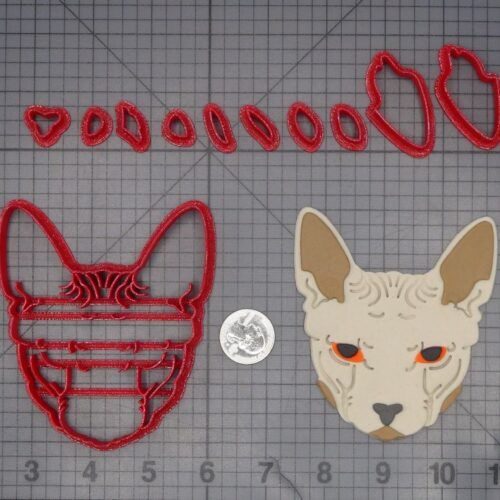 Sphynx Cat Head 266-L465 Cookie Cutter Set