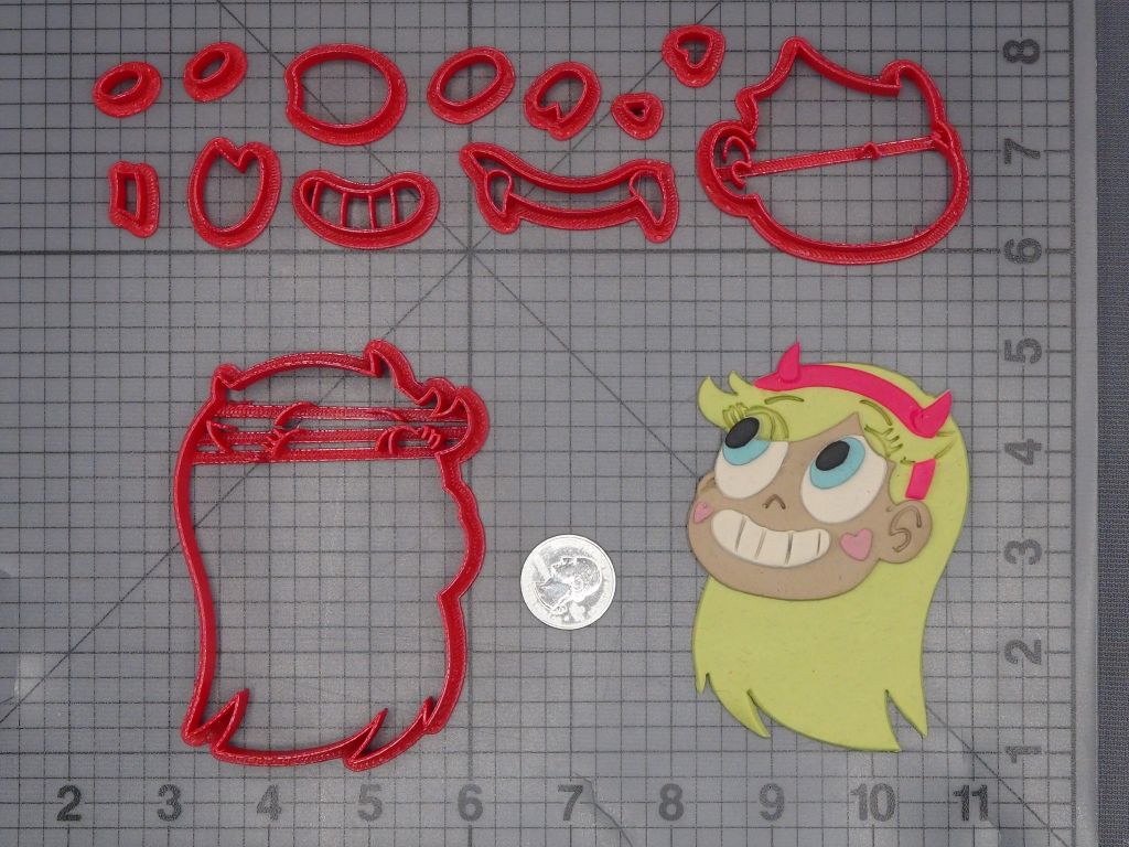 Star vs The Force of Evil - Star Butterfly Head 266-L532 Cookie Cutter Set