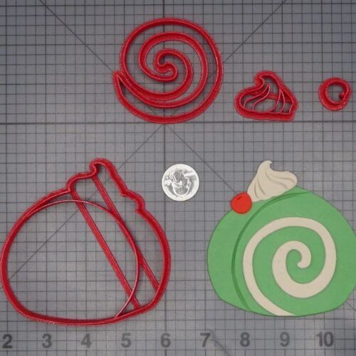 Swiss Roll Cake 266-L462 Cookie Cutter Set