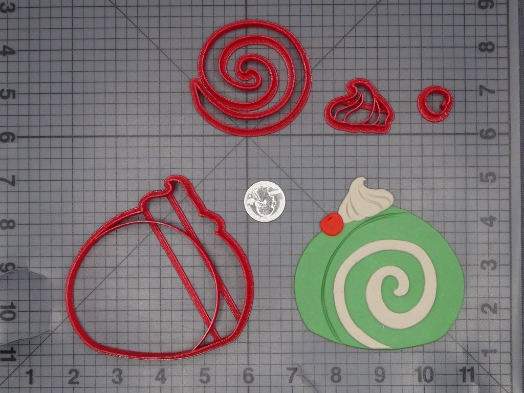 Swiss Roll Cake 266-L462 Cookie Cutter Set