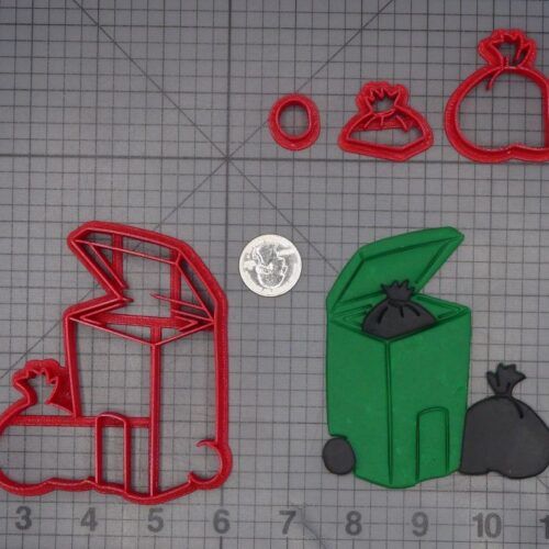 Trash Can 266-L483 Cookie Cutter Set