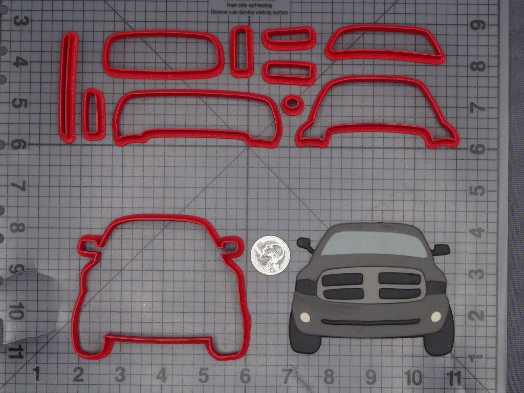 Truck Car Front 266-L436 Cookie Cutter Set