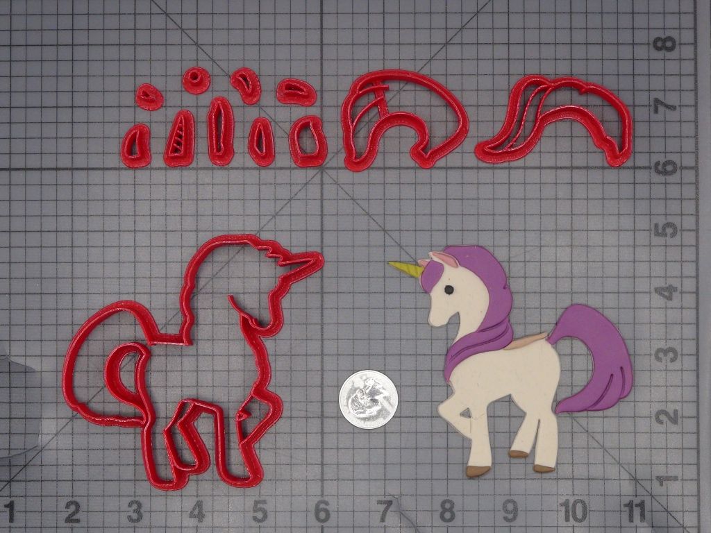 Unicorn Body 266-L482 Cookie Cutter Set