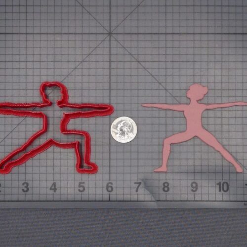 Yoga Pose 266-L472 Cookie Cutter Silhouette