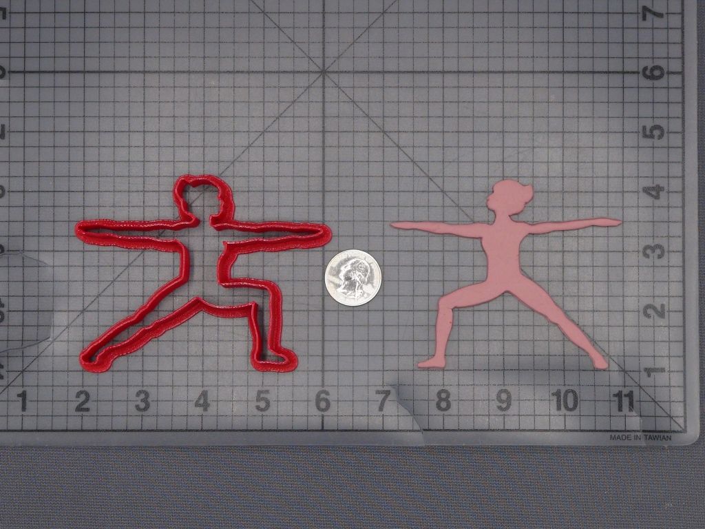 Yoga Pose 266-L472 Cookie Cutter Silhouette