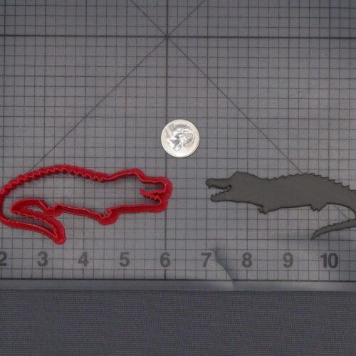 Alligator Body 266-L621 Cookie Cutter Silhouette