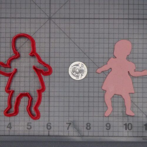 Baby Girl Body 266-L528 Cookie Cutter Silhouette