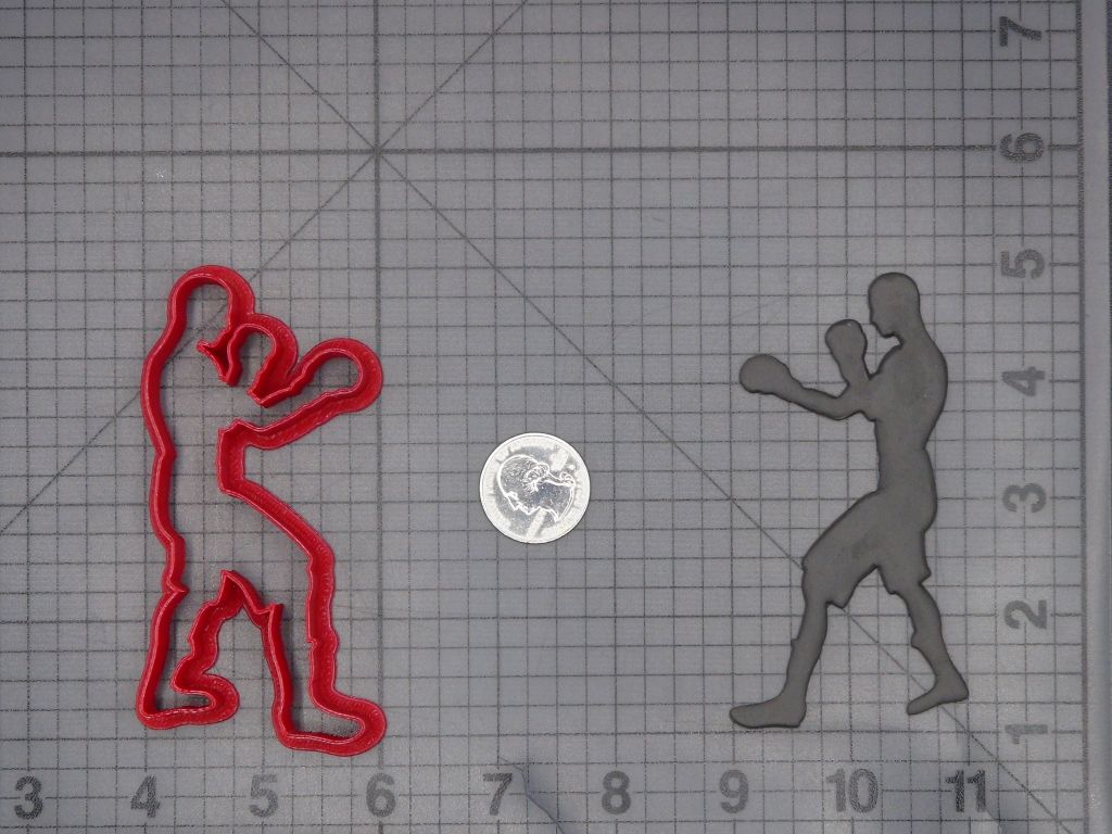 Boxing Body 266-L696 Cookie Cutter Silhouette