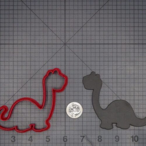 Brontosaurus Dinosaur 266-L599 Cookie Cutter Silhouette