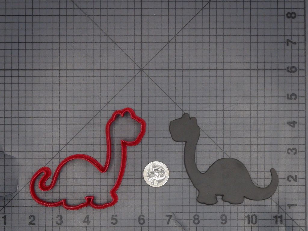 Brontosaurus Dinosaur 266-L599 Cookie Cutter Silhouette