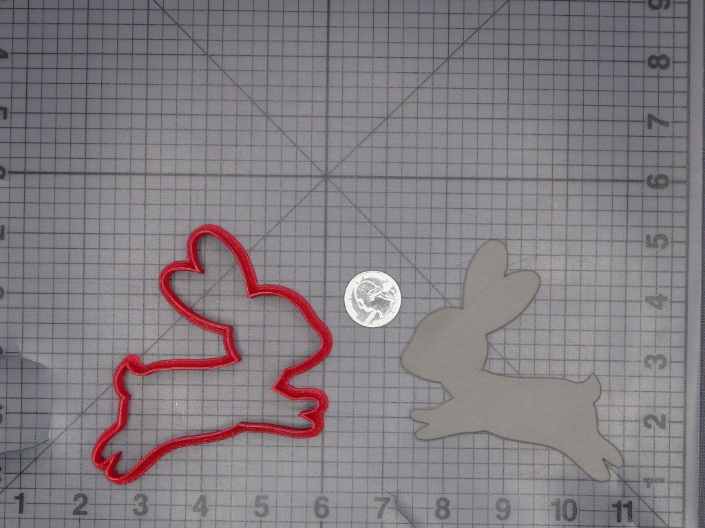 Bunny Body 266-L697 Cookie Cutter Silhouette