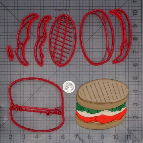 Caprese Sandwich 266-L559 Cookie Cutter Set