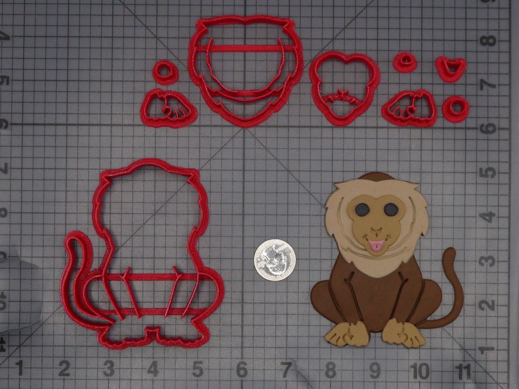 Capuchin Monkey Body 266-L610 Cookie Cutter Set