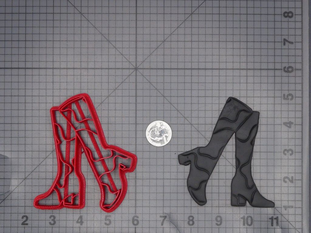 Cow Print Boots 266-L576 Cookie Cutter