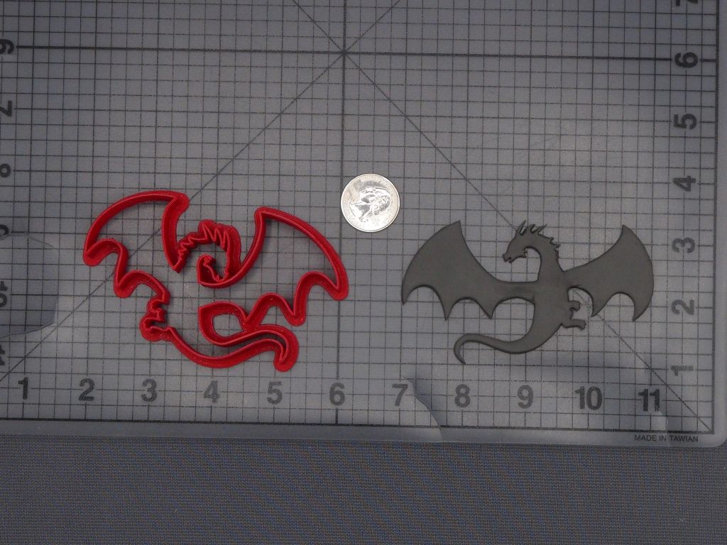 Dragon Body 266-L624 Cookie Cutter Silhouette