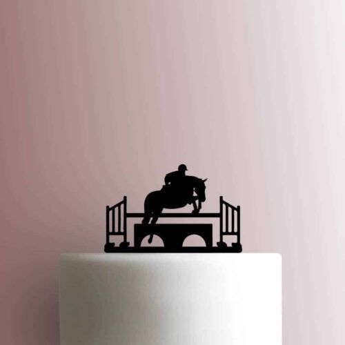 Equestrian Jumping 225-C096 Cake Topper