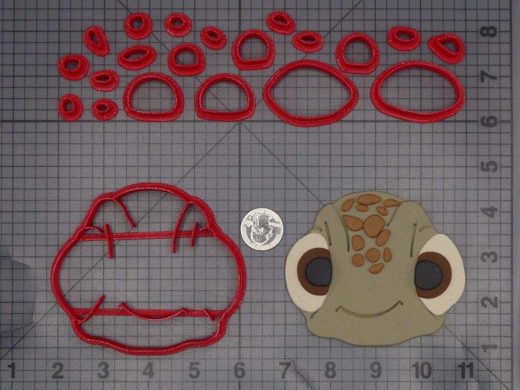 Finding Nemo - Squirt Head 266-L620 Cookie Cutter Set